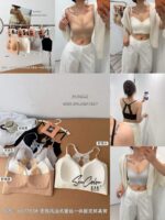 Premium Seamless Fixed Cup Lace Back Bra | Wireless Comfortable Bra for Women
